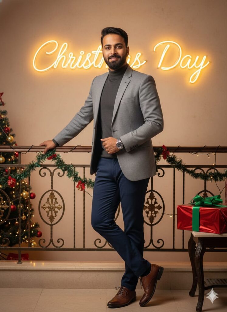 Christmas Ai Photo Editing Prompt 100% Face Match, Google Gemini ai Prompts