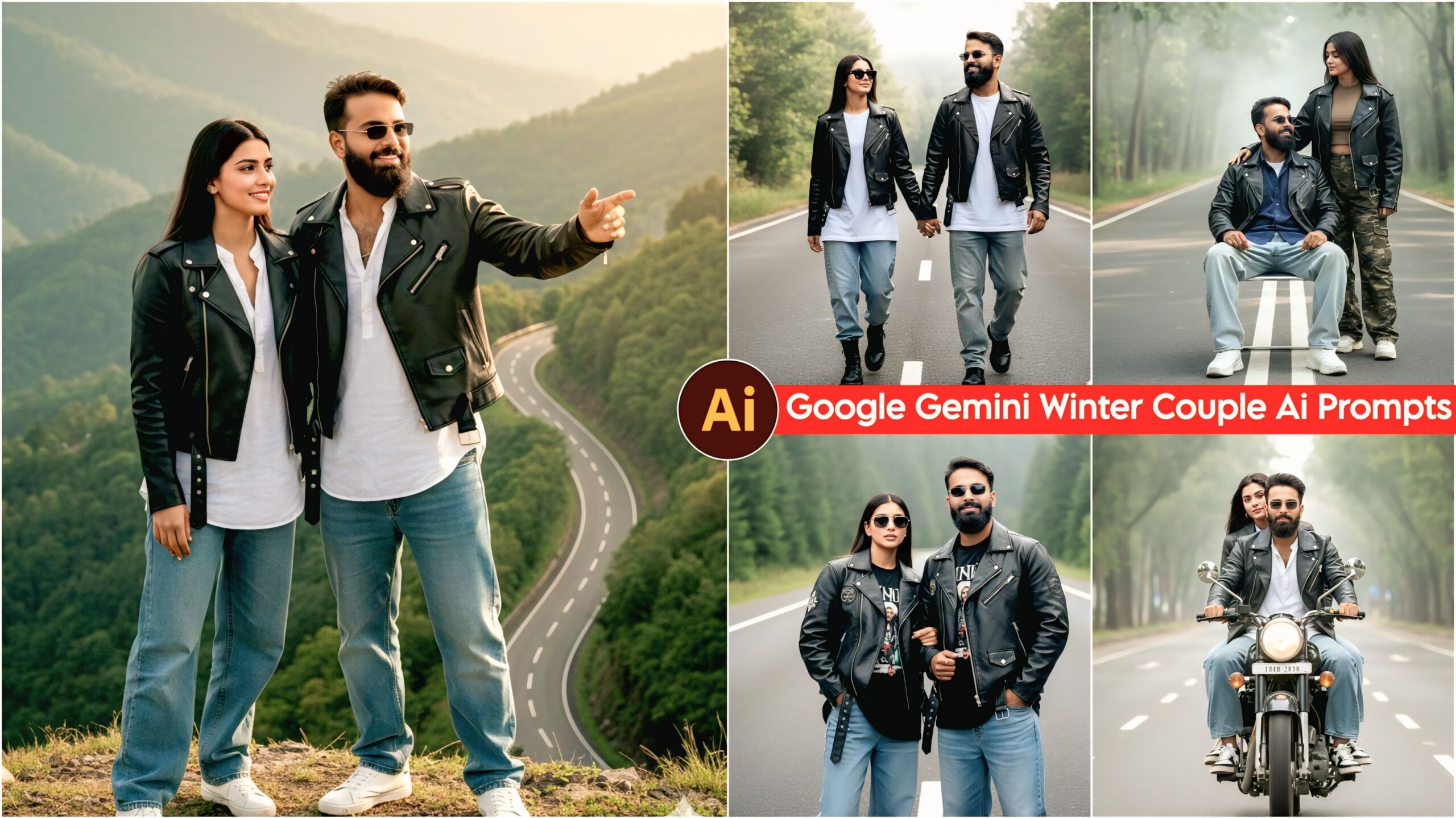 Google Gemini Trending Winter Couple Ai Prompts, Ai Photo Editing 1 Click