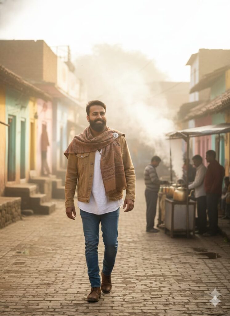 Google Gemini Winter Ai Photo Editing Prompt - 100% Face Matching