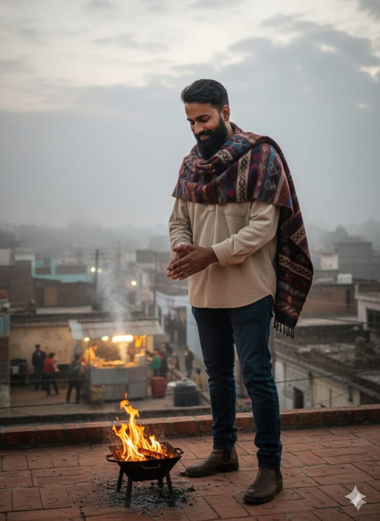 Google Gemini Winter Ai Photo Editing Prompt - 100% Face Matching