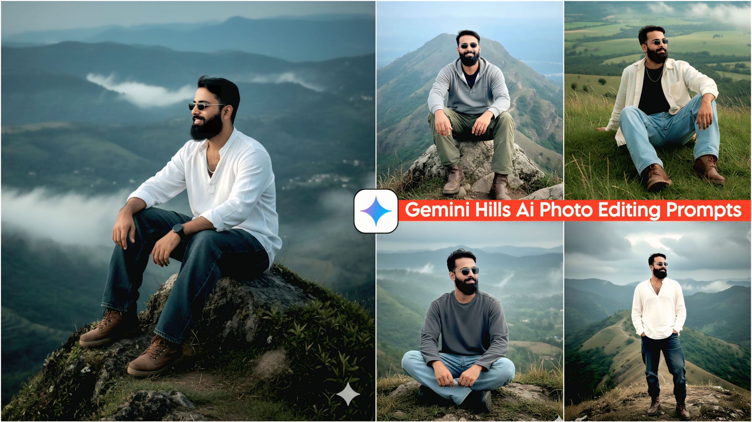 Natural Hills Ai Photo Editing Prompts For Boys , Google Gemini 100% Faces Match