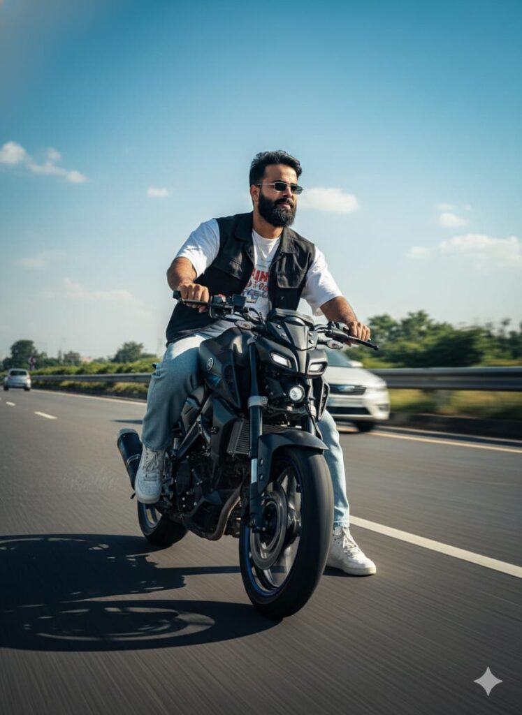 Viral Bike Yamaha MT 15 Ai Photo Editing Prompts, 100% Real Face
