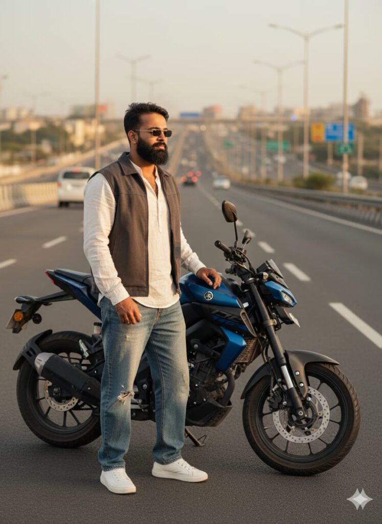 Viral Bike Yamaha MT 15 Ai Photo Editing Prompts, 100% Real Face