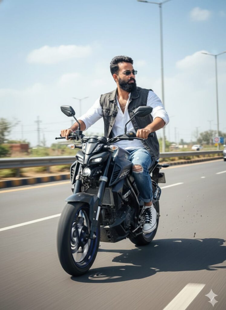 Viral Bike Yamaha MT 15 Ai Photo Editing Prompts, 100% Real Face