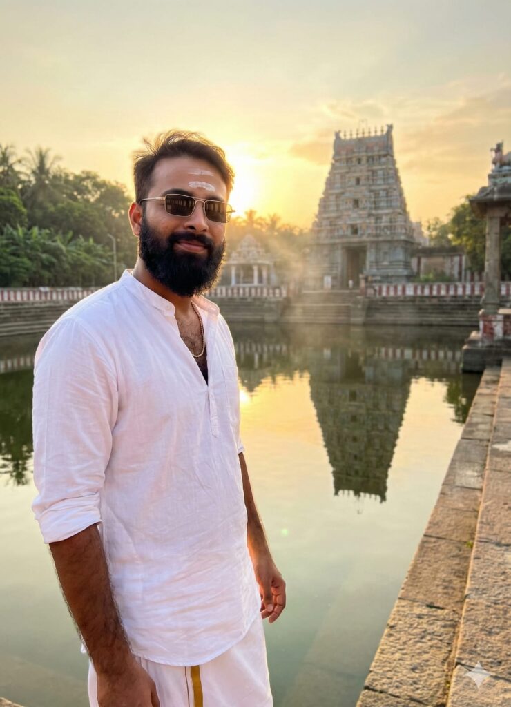 Google Gemini South Indian Temples Ai Photo Editing Prompts, 100% Face Match