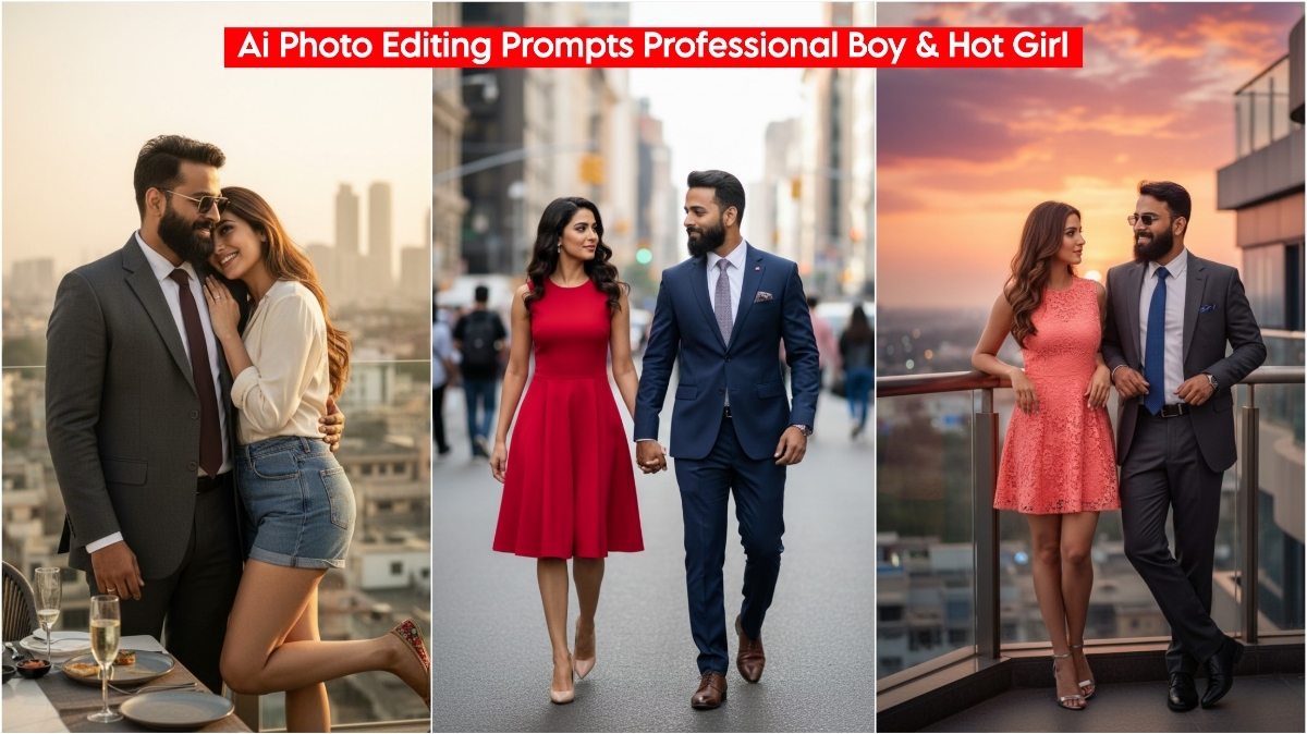 AI Photo Editing Prompts Professional Boy & Hot Girl
