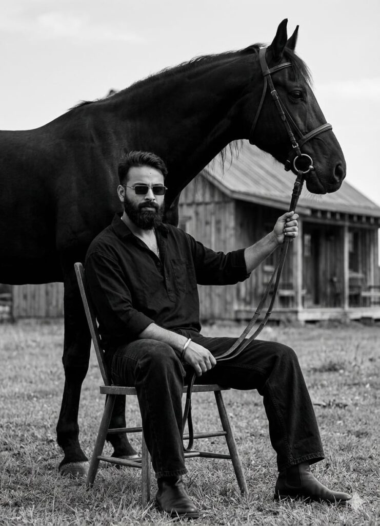 Black And White With Horse Ai Photo Editing Prompts 2026