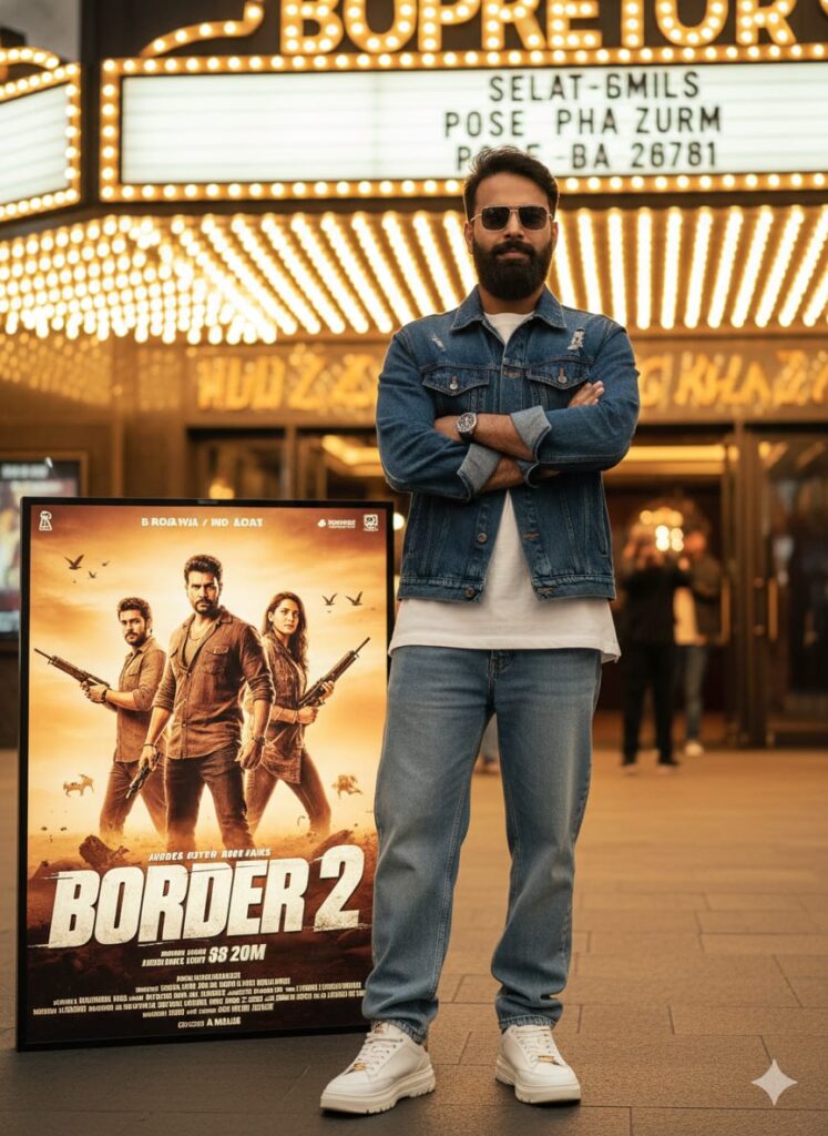 Google Gemini Border 2 Movie Poster Ai Photo Editing Prompts To Create Real Face Matching