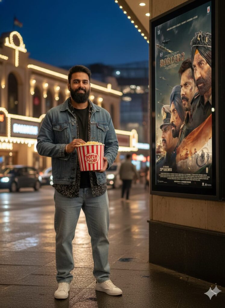 Google Gemini Border 2 Movie Poster Ai Photo Editing Prompts To Create Real Face Matching