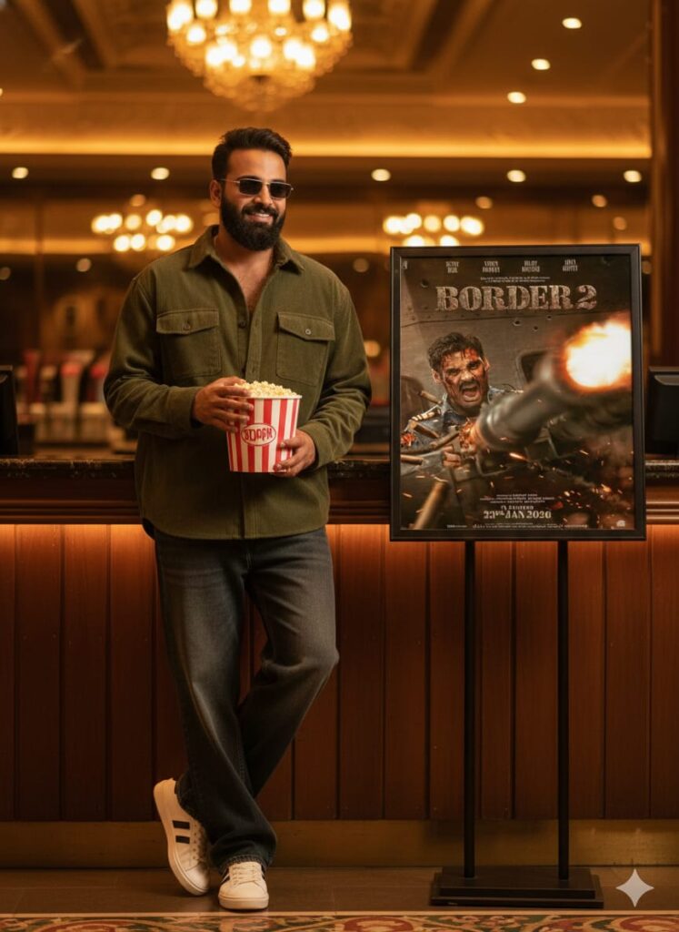 Google Gemini Border 2 Movie Poster Ai Photo Editing Prompts To Create Real Face Matching