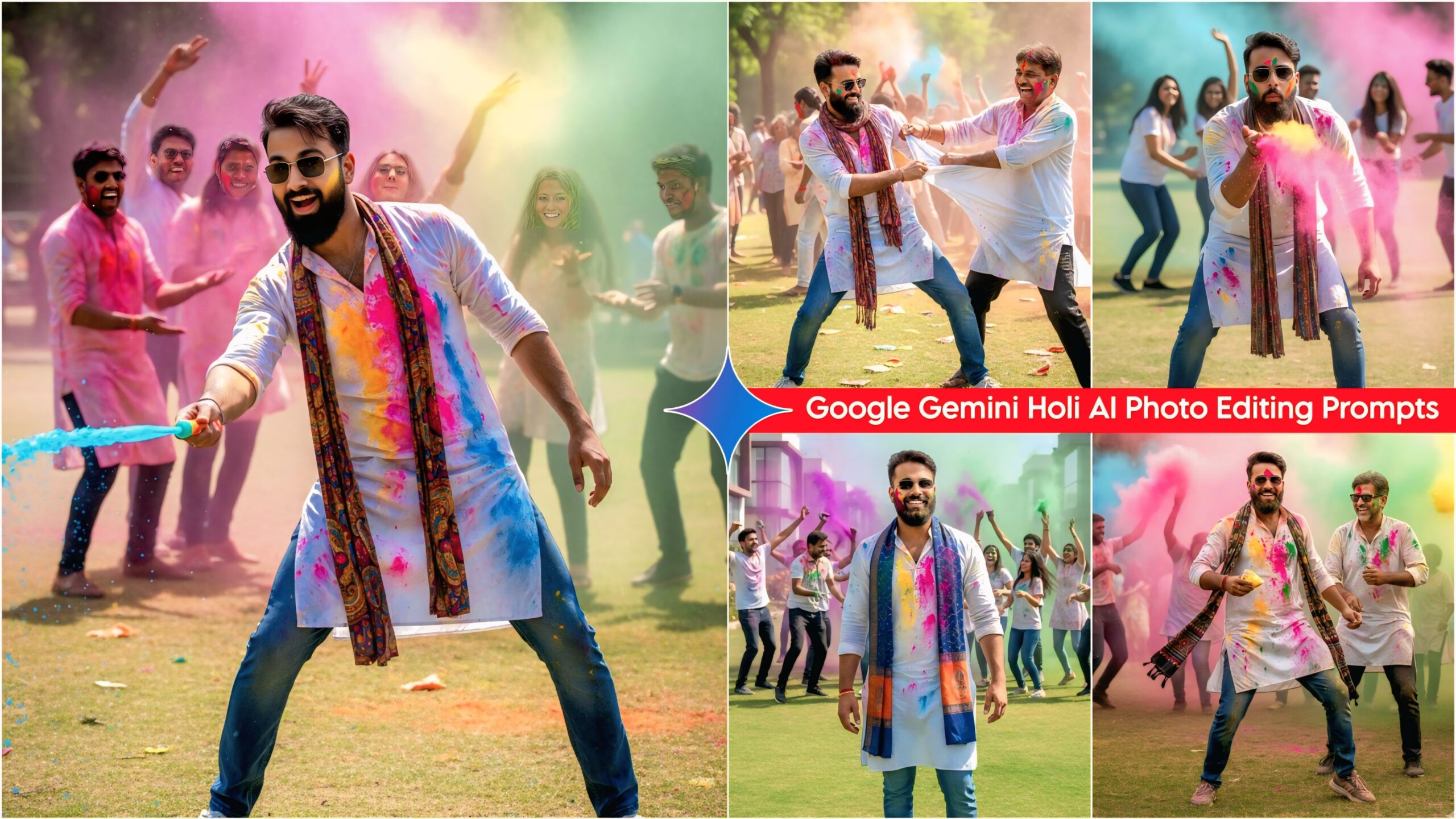 Happy Holi Ai Photo Editing Prompts 2026 Google Gemini Holi Ai Prompts