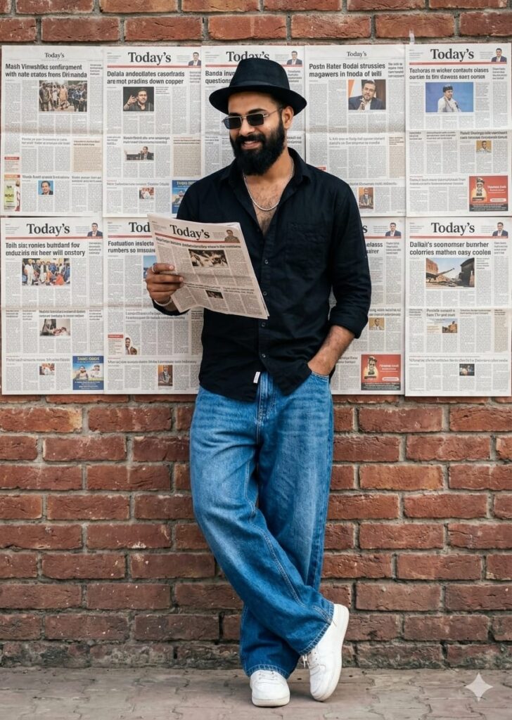 Top 10 Google Gemini Newspaper Background Photoshoot Ai Photo Editing Prompts