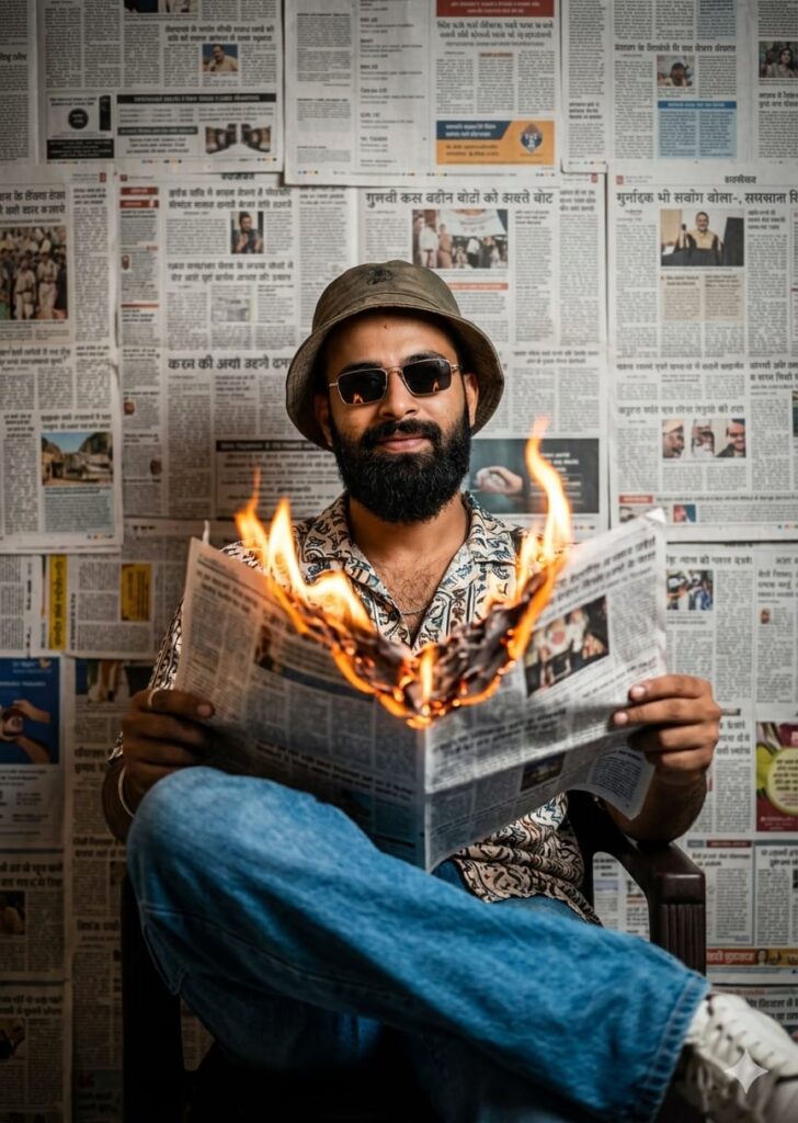 Top 10 Google Gemini Newspaper Background Photoshoot Ai Photo Editing Prompts