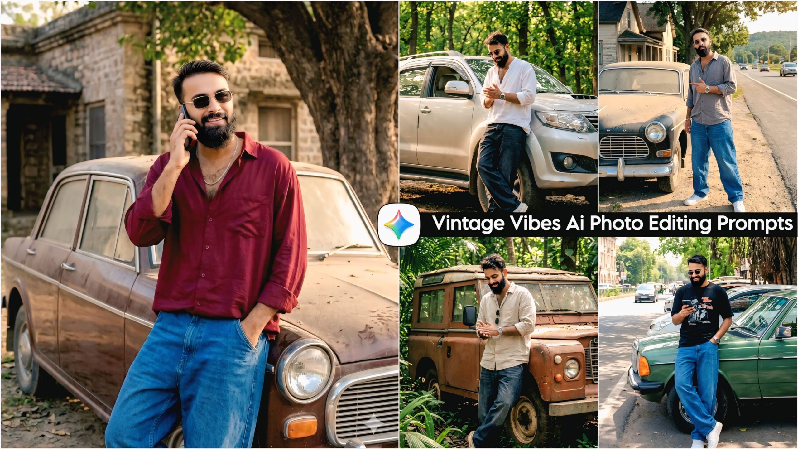 Google Gemini Vintage Vibes Ai Photo Editing Prompts