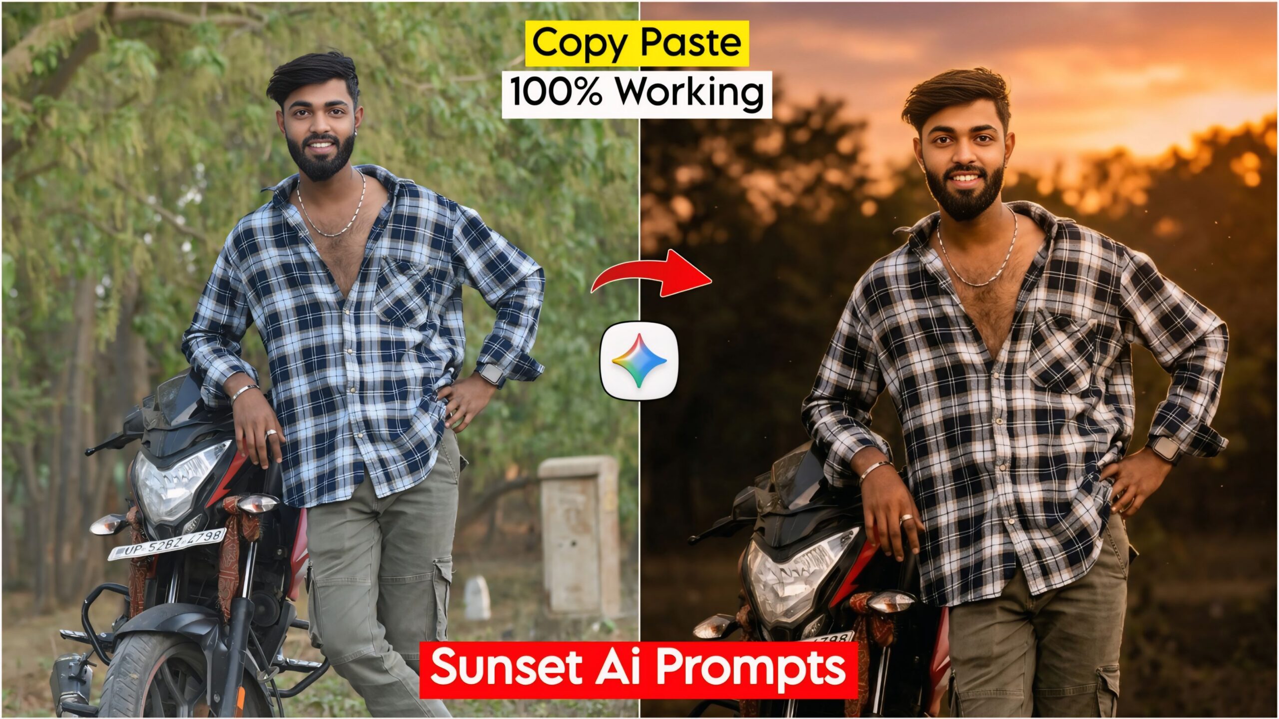 Sunset Ai Photo Editing Google Gemini Ai Prompts 100% Working