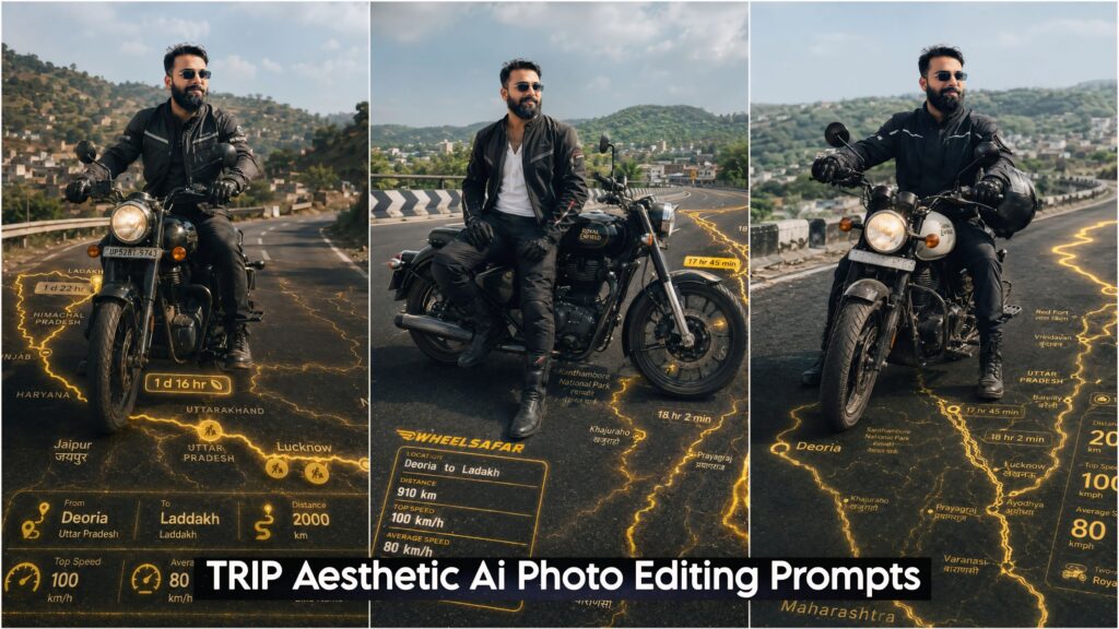 Bike & Car TRIP Aesthetic Ai Photo Editing Prompts ChatGPT