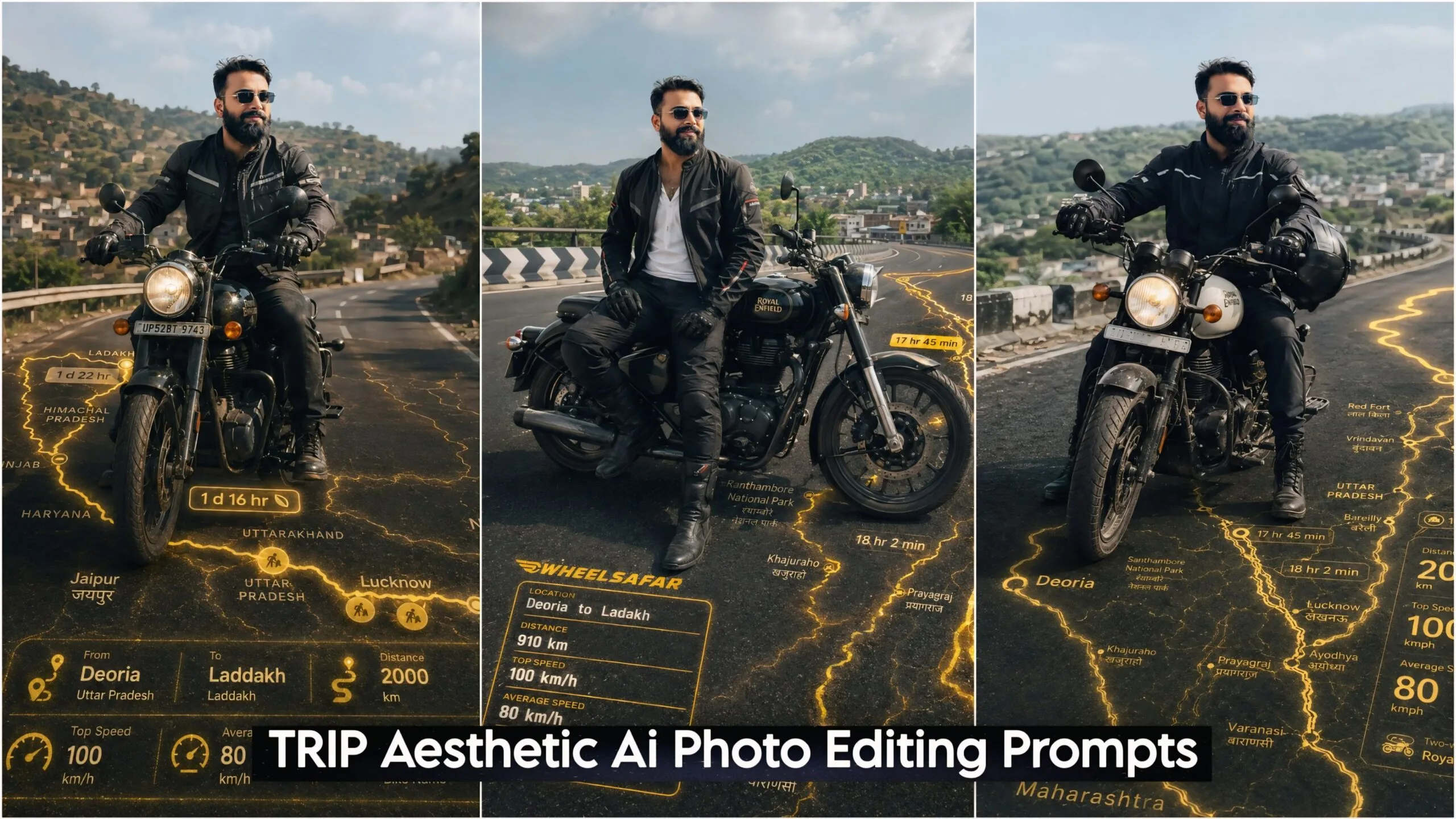 Bike & Car TRIP Aesthetic Ai Photo Editing Prompts ChatGPT