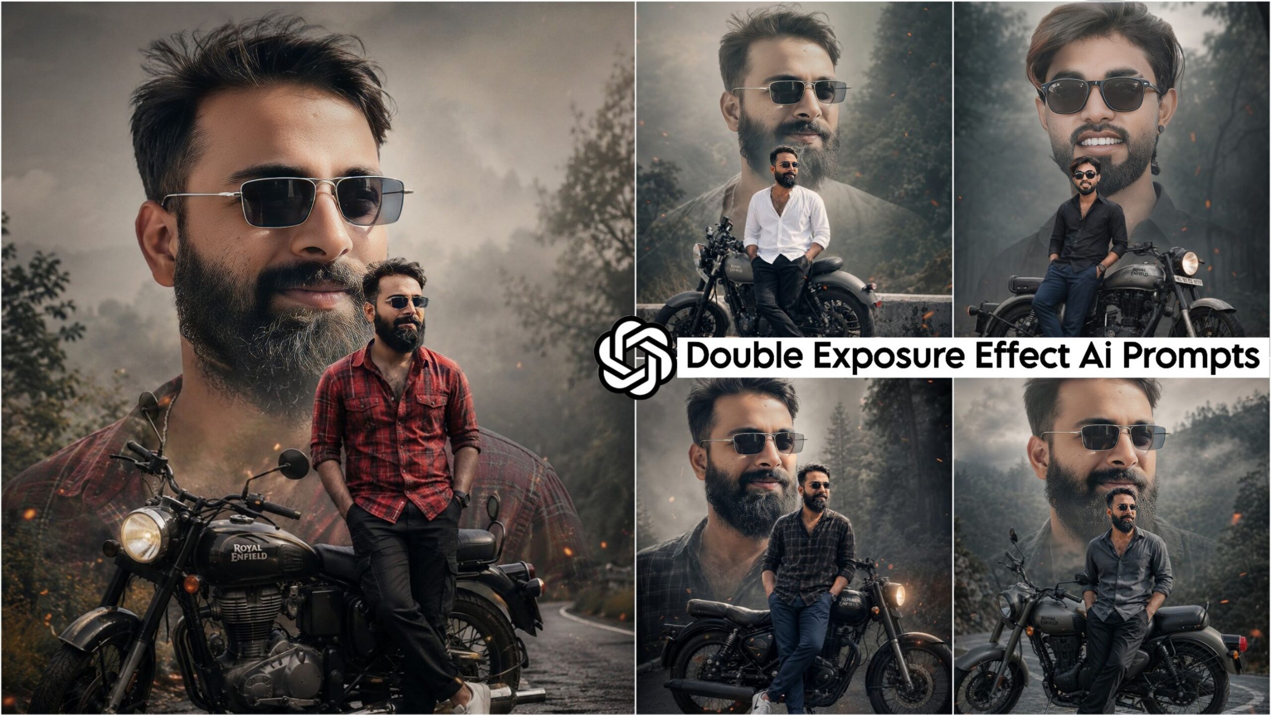 Double Exposure Effect Ai Photo Editing Prompts