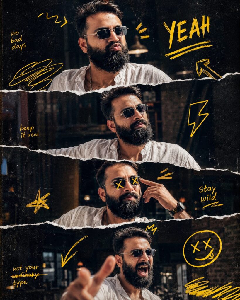 Scrapbook Style Ai Photo Editing ChatGPT Prompts - 100% Face Matching