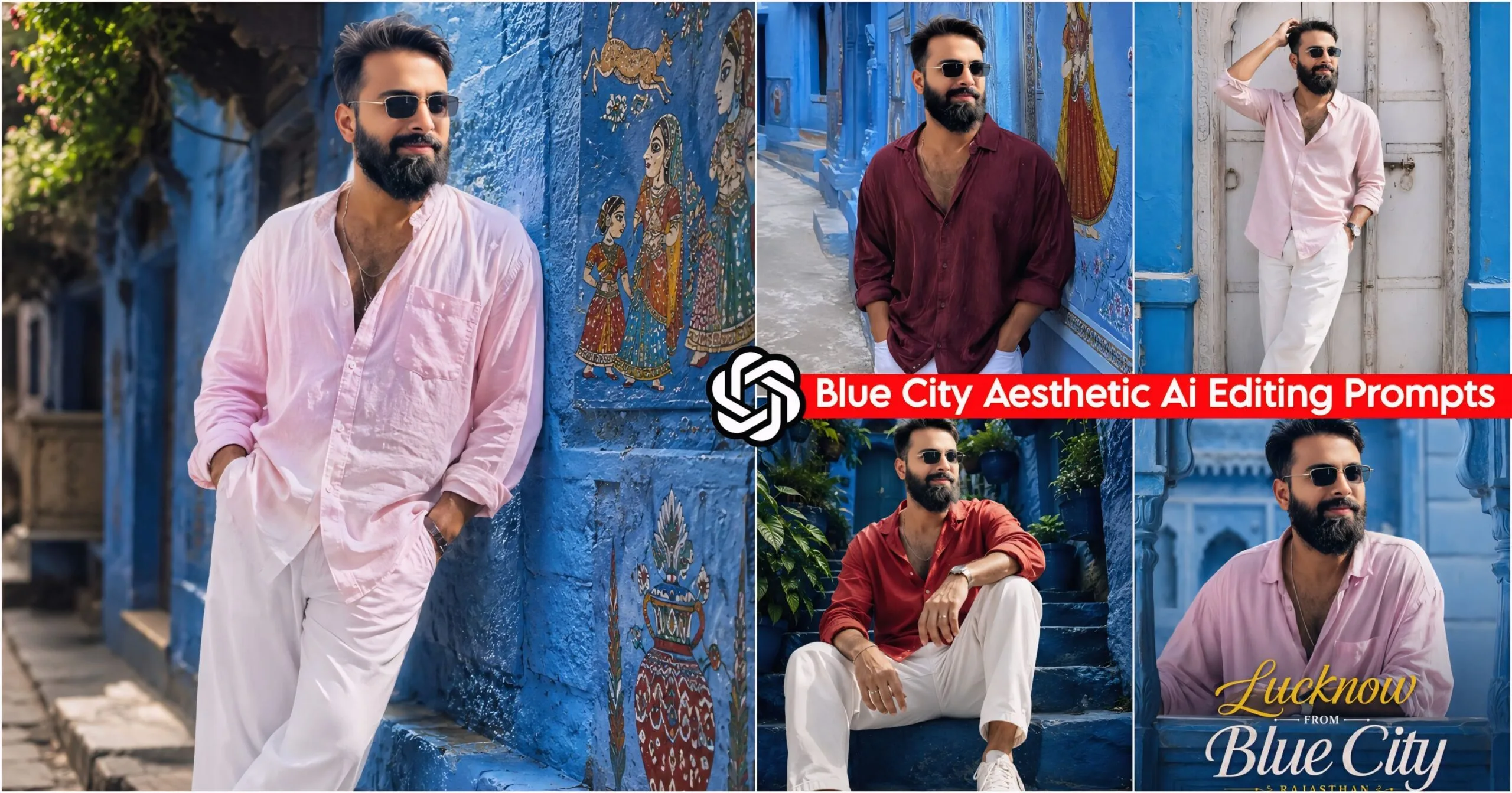 Blue City Aesthetic Ai Photo Editing Prompts 2026 - ChatGPT Ai Prompts