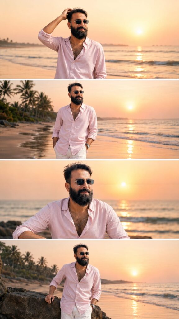 Cinematic Beach College Ai Photo Editing Prompt | ChatGPT AI Prompts