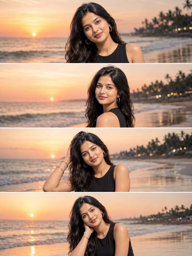 Cinematic Beach College Ai Photo Editing Prompt