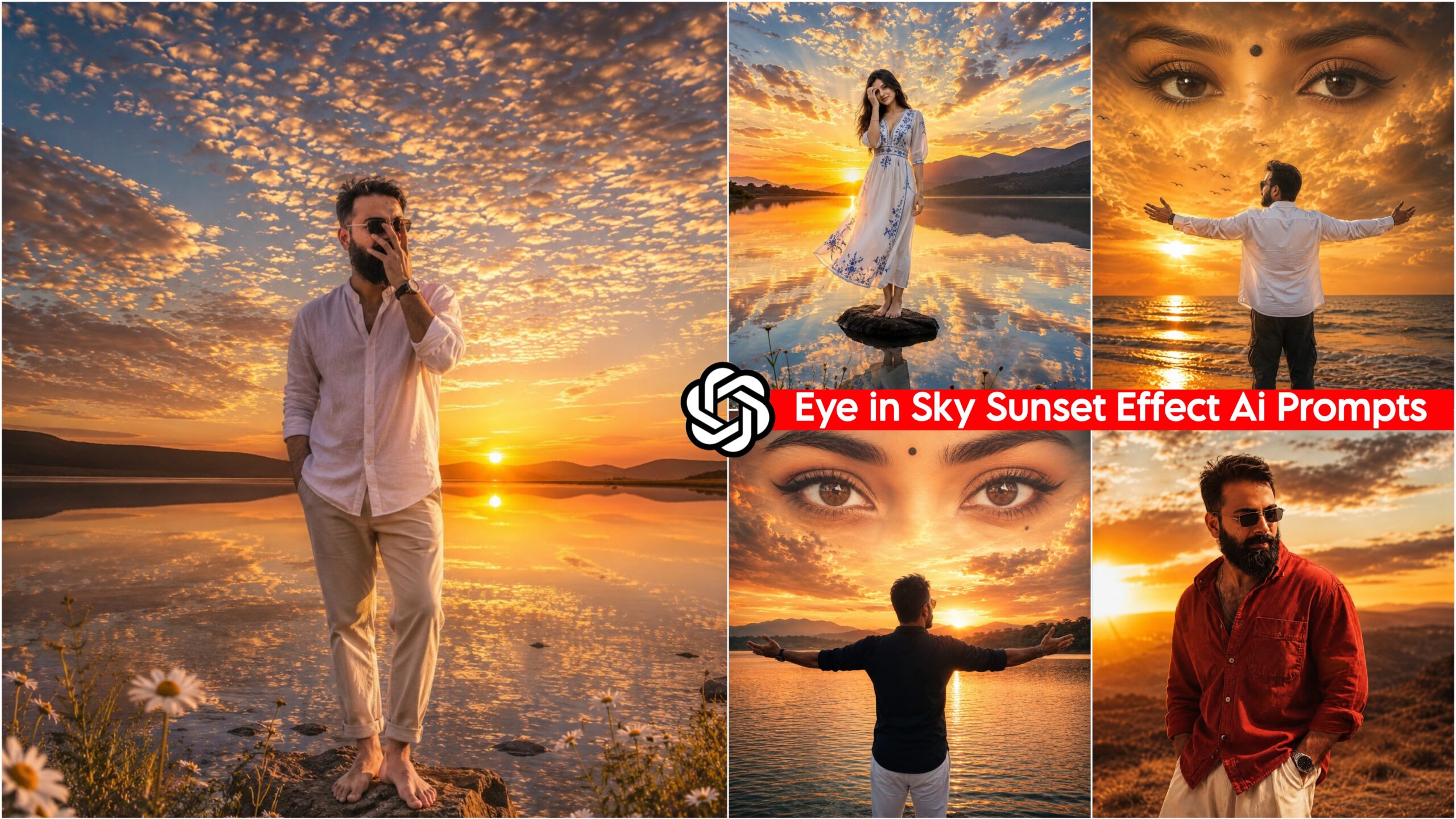 Eye in Sky Sunset Effect Ai Photo Editing Prompts