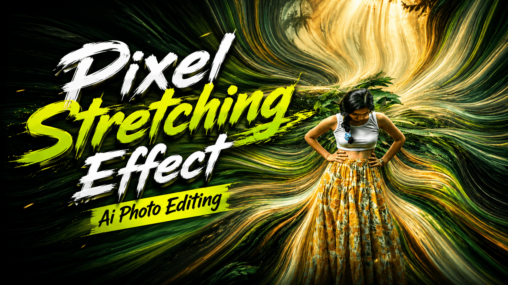 Pixel Stretching Effect Ai Photo Editing Prompts