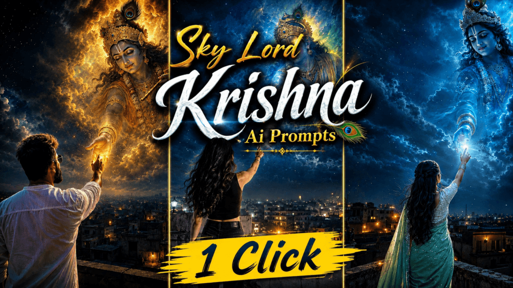 Sky Lord Krishna Ai Photo Editing Prompts Trending ChatGPT Ai Prompts