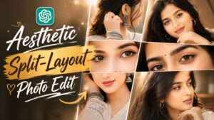 Aesthetic Split-Layout Photo Edit Using ChatGPT