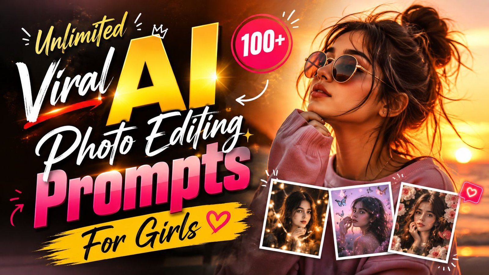Unlimited Viral AI Photo Editing Prompts For Girl's 2026