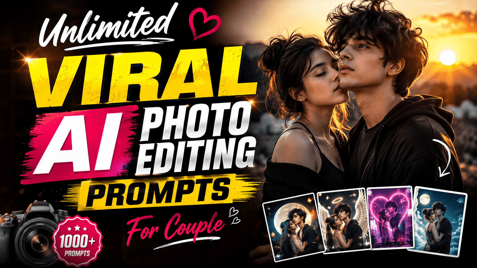 Unlimited Viral AI Photo Editing Prompts For Couples 2026